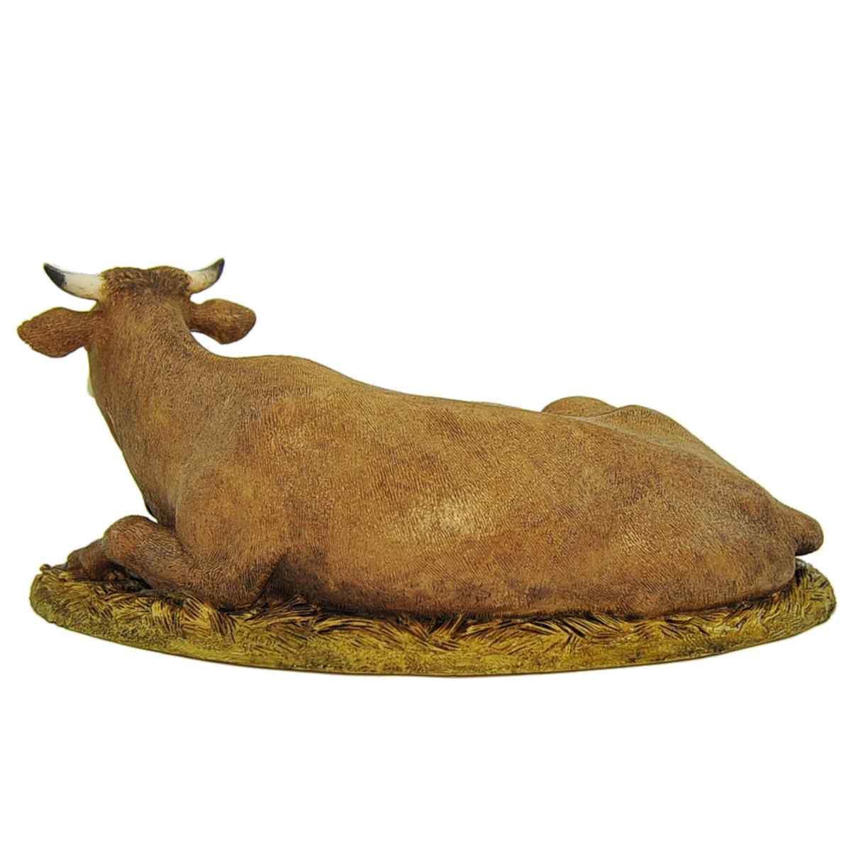 Statua presepe 20 cm bue sdraiato collection