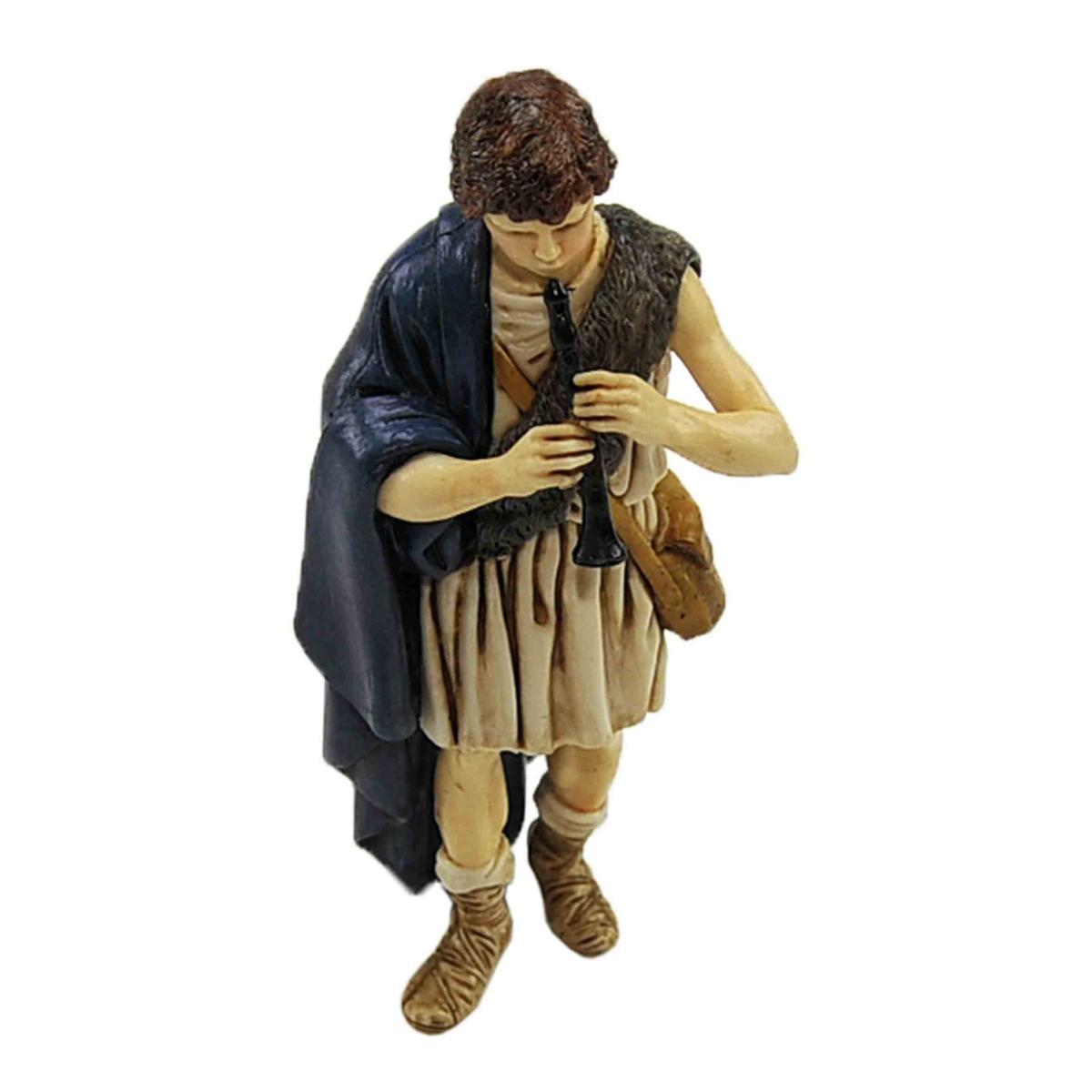 Statua presepe 13 cm pastore pifferaio