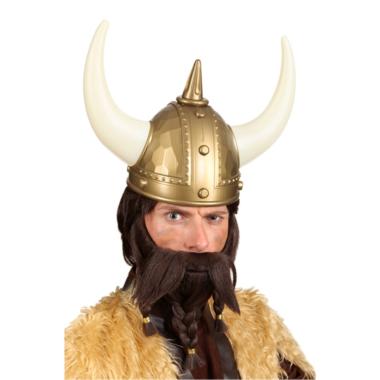 Barba Vikingo Castana Con Treccia E Baffi |Orlob