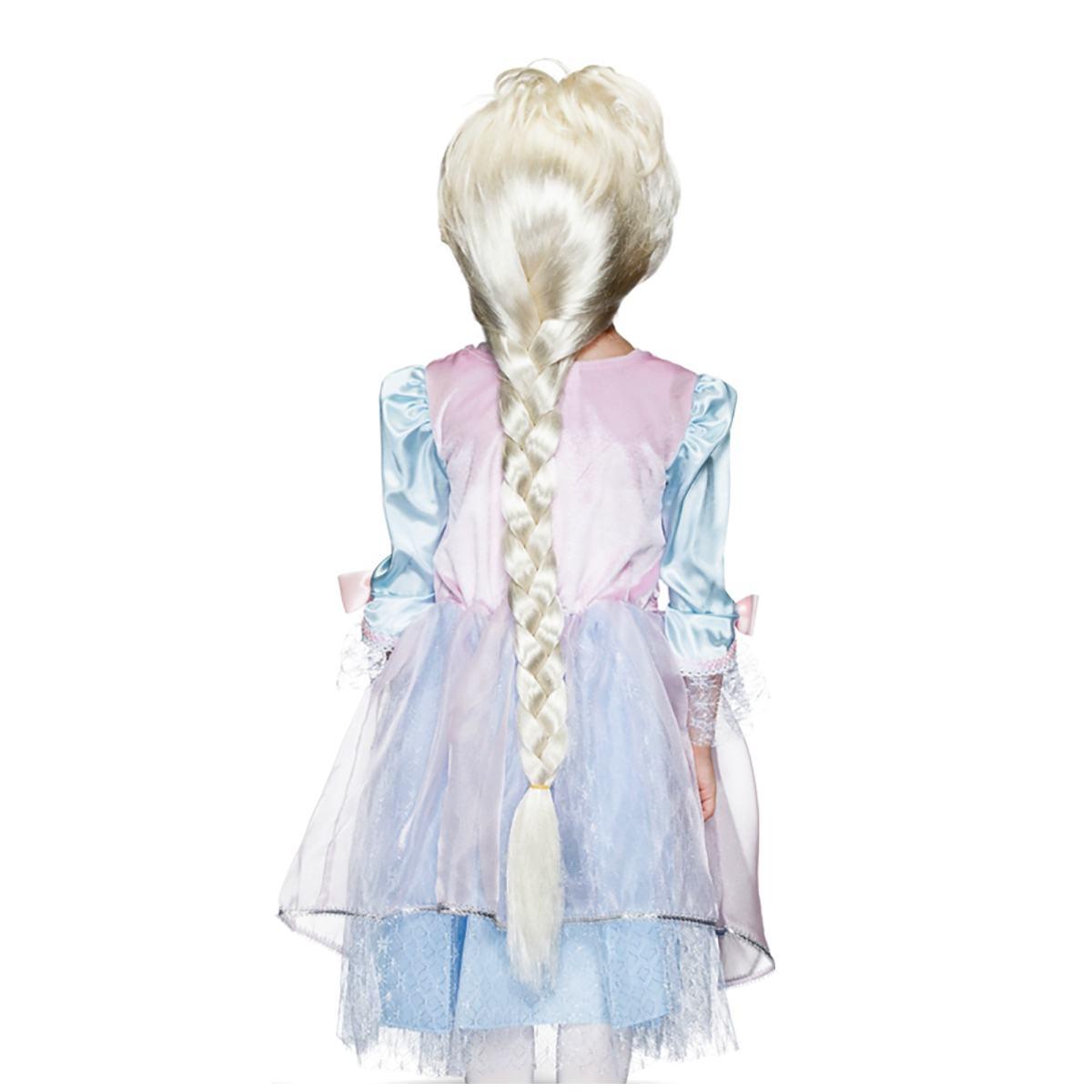Parrucca Bionda Principessa Dei Ghiacci Con Treccia |Carnival Toys