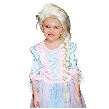 Parrucca Bionda Principessa Dei Ghiacci Con Treccia |Carnival Toys