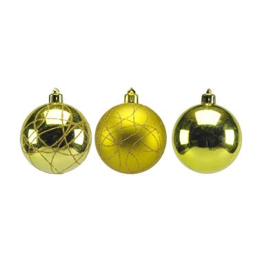Pallina Natale cm.Ø6 Verde Decon Metal. p3 |Moranduzzo