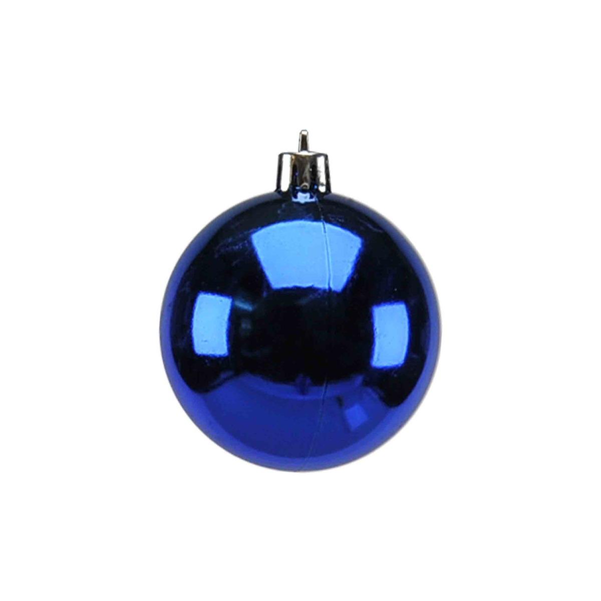 Pallina Natale cm.Ø6 Blu Satinate Lucide Set pz.12 |Moranduzzo