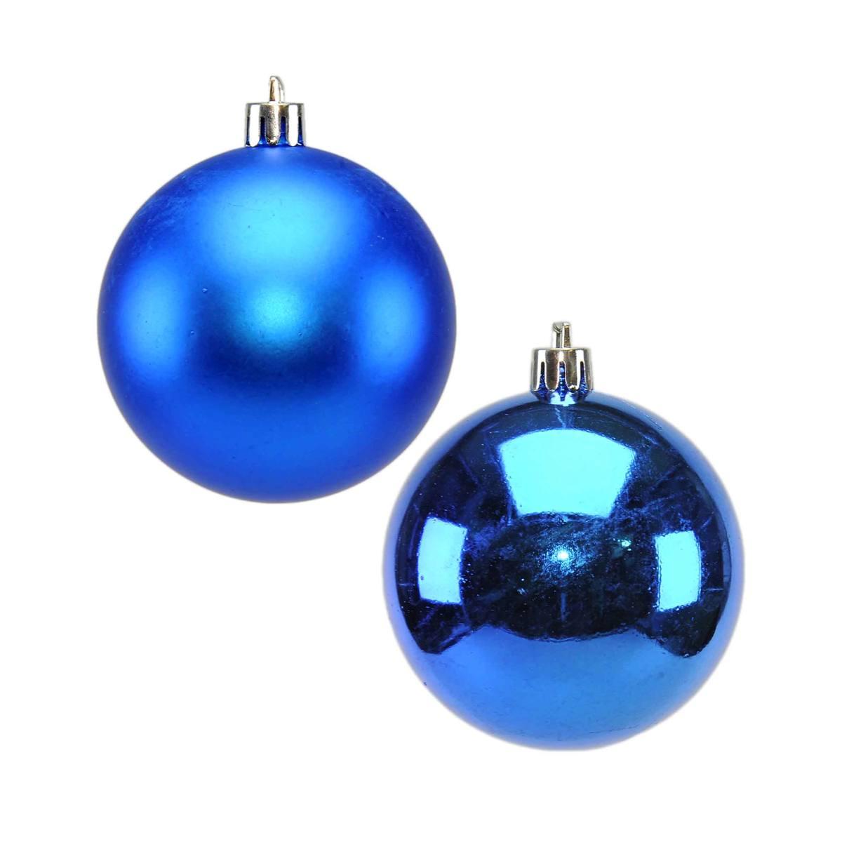Pallina Natale cm.Ø7 Blu Satinate Lucide Set pz.12 |Moranduzzo