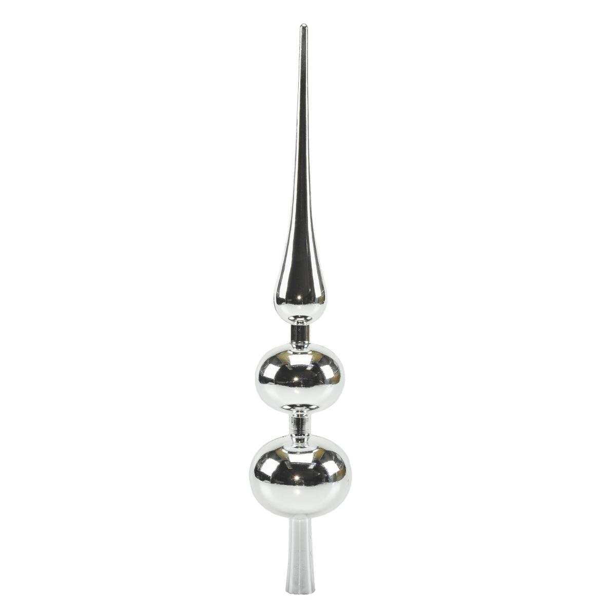 Puntale Albero Natale cm.44 Argento Metalizzato |Moranduzzo