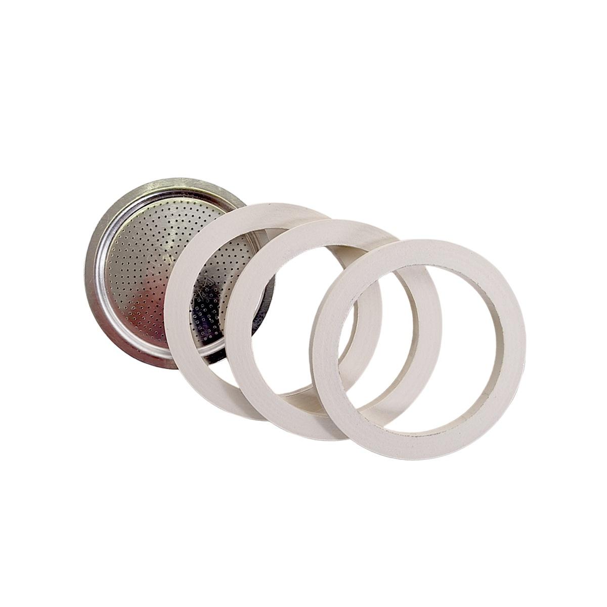 Guarnizione Moka Caffè 12 Tazze pz.3 Bialetti con Filtro
