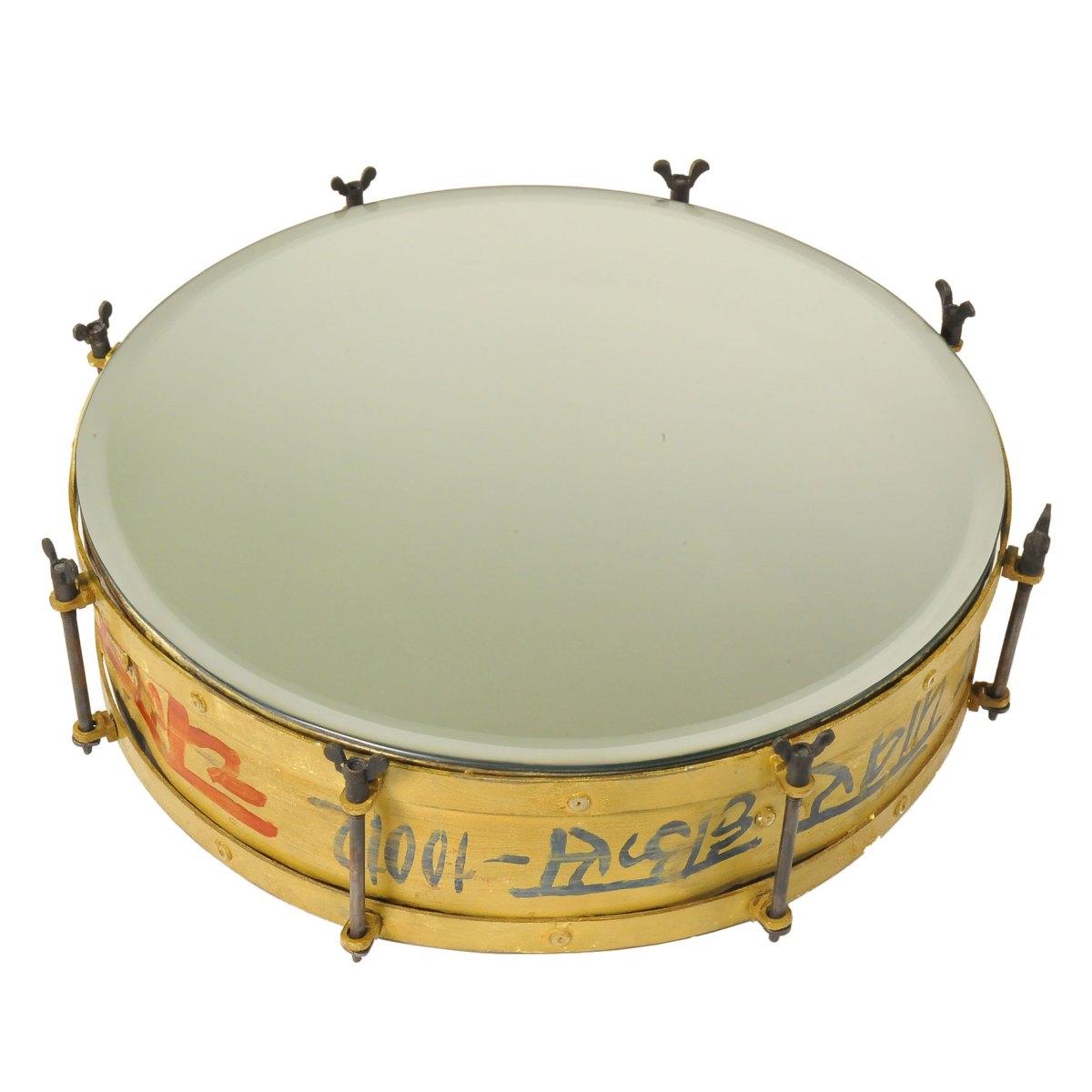 Specchio da Muro Metallo cm.Ø45x12 Drum | Bizzotto
