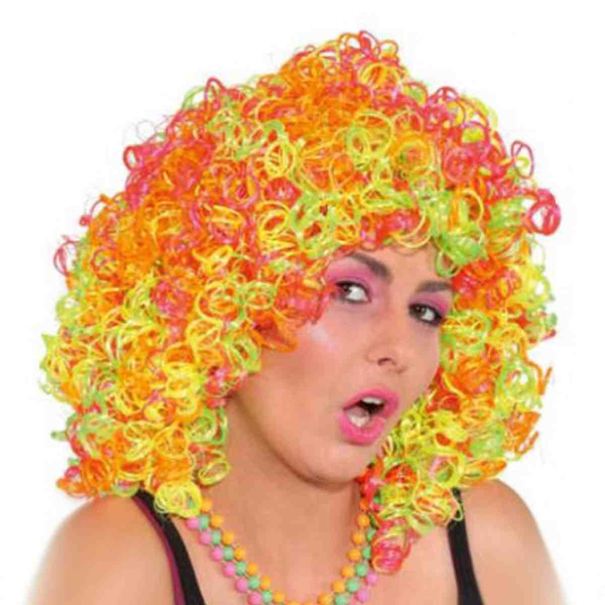 Parrucca Clown Multicolor Neon |Orlob
