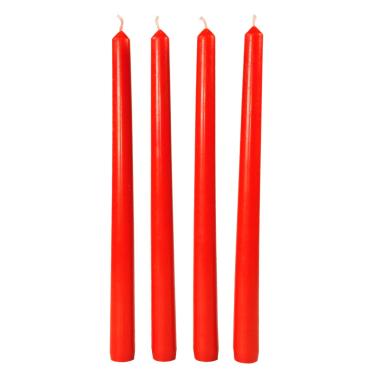Candela cm.25 Conica Rossa Set pz.4 |M2 Store