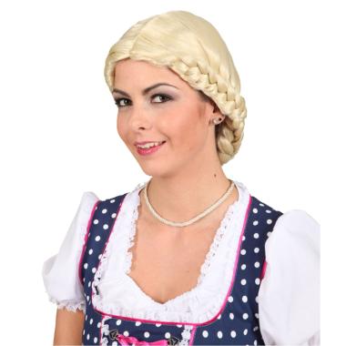 Parrucca Bionda Bavarese Con Treccia |Orlob