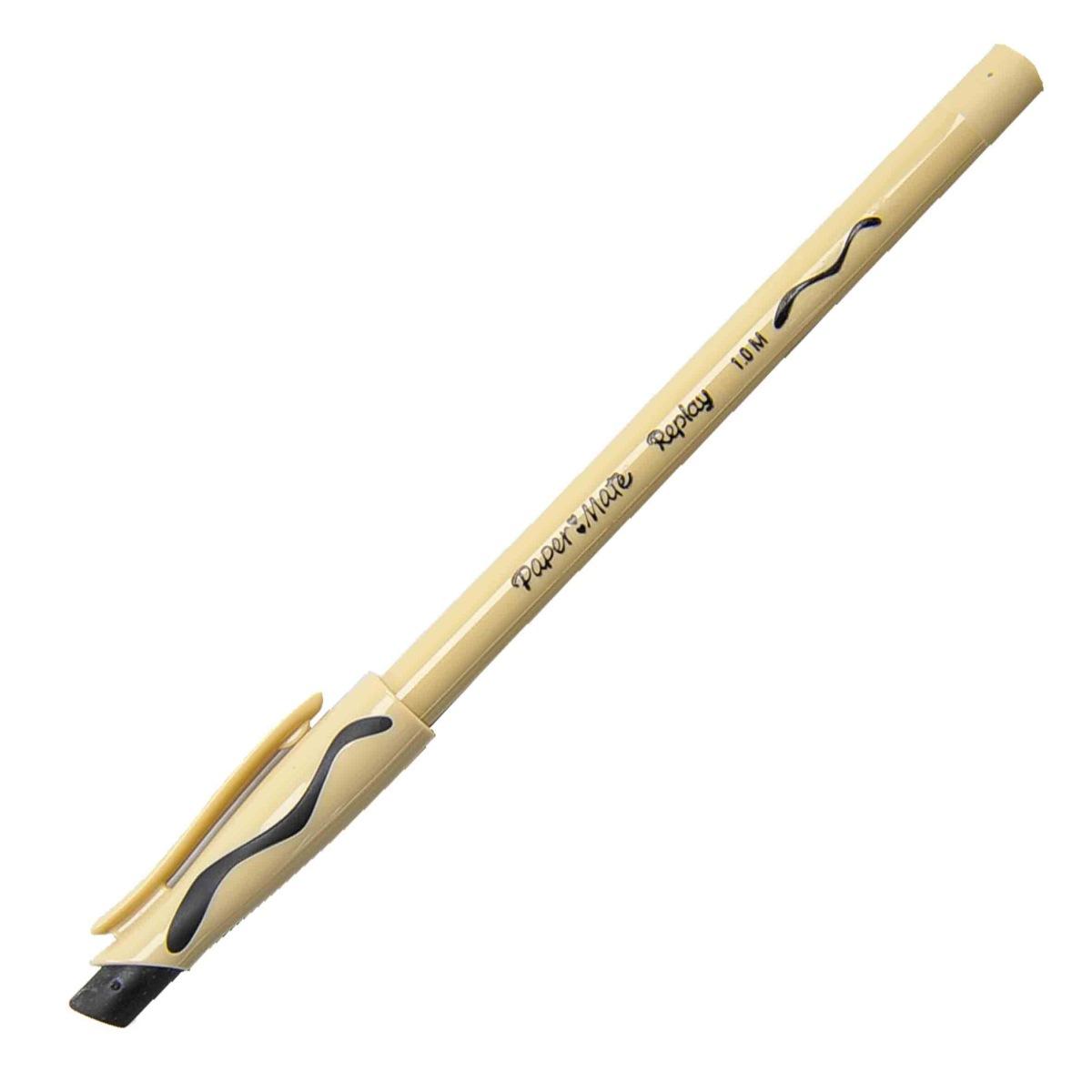 Penna Paper Mate Replay Nero Punta mm.1 |Paper Mate