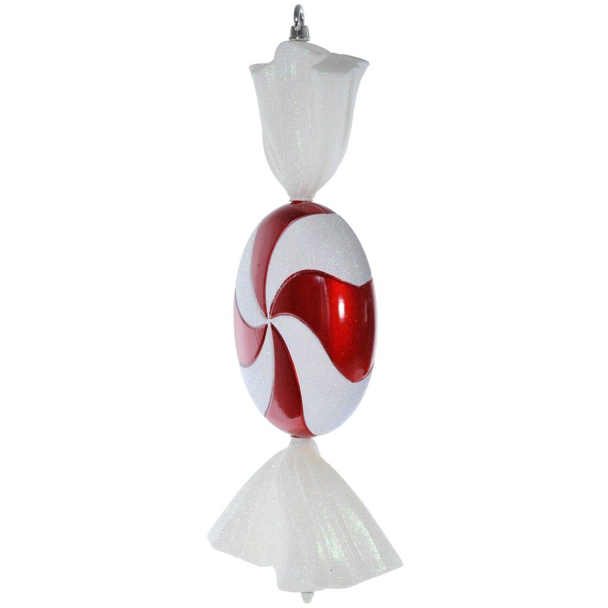 Decorazione Natalizia Caramella Bianca Rossa cm.21x47 |Vacchetti