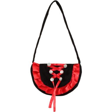 Borsa Tirolese Nera E Rossa |Orlob