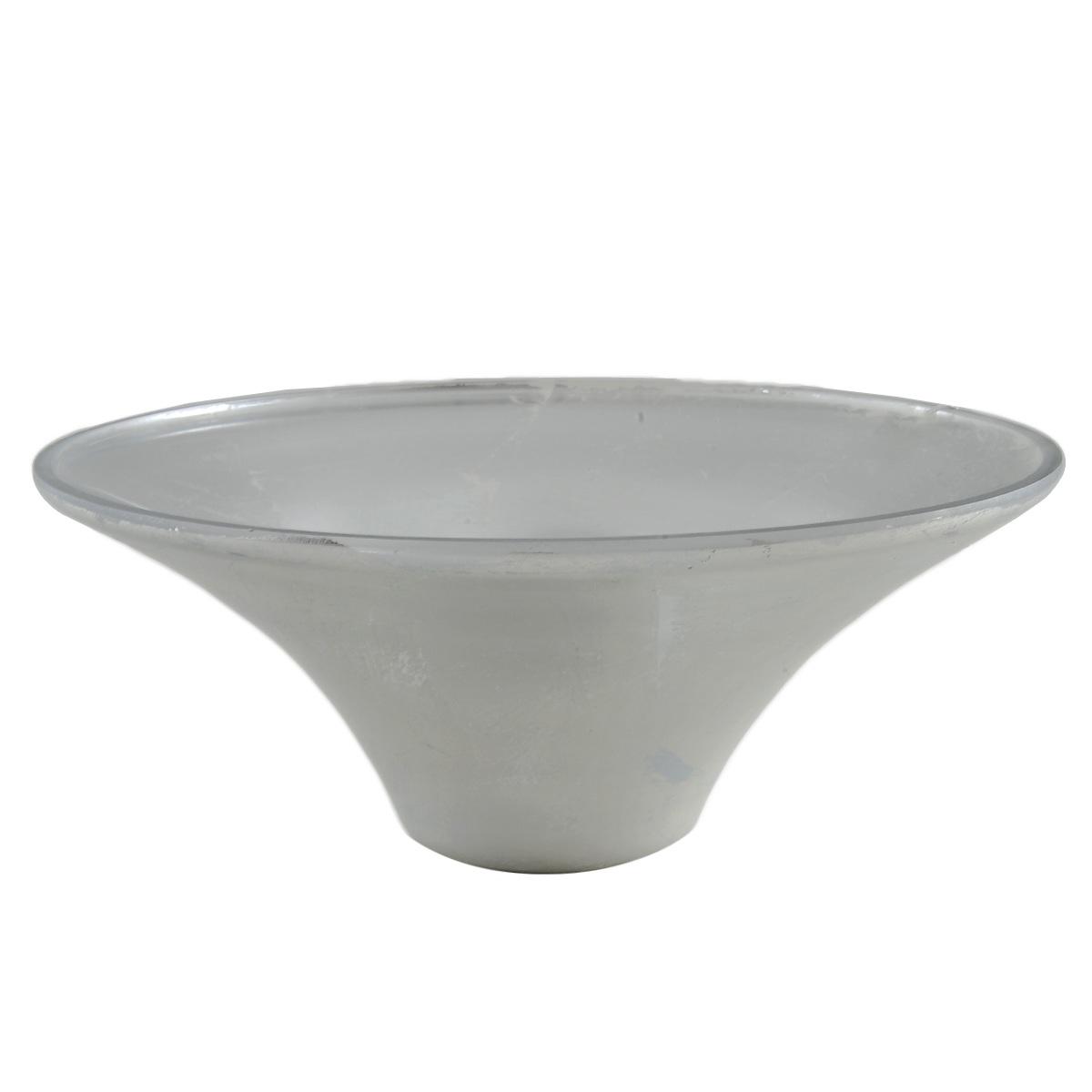 Centrotavola Coppa Vetro Nuvola Argento cm.Ø30 | M2 Store