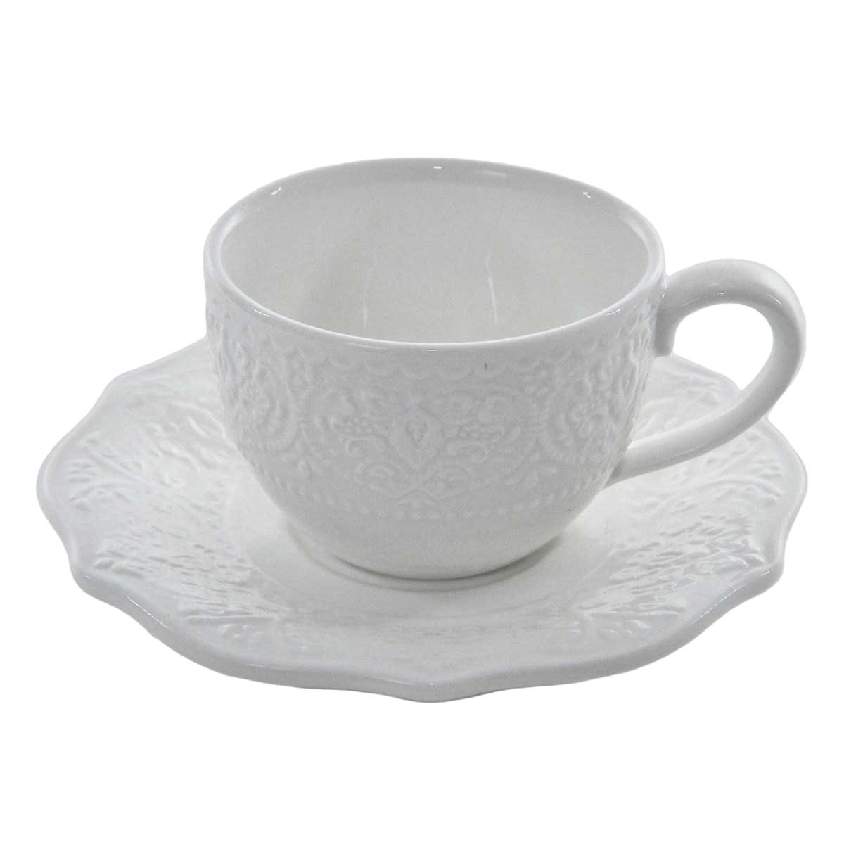 Tazzine Caffè Set pz.6 Porcellana Alice con Piattini | Fade
