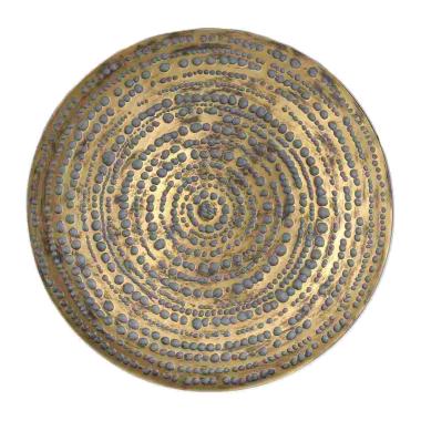 Centrotavola Piatto Resina Domingo Oro cm.Ø40 | M2 Store