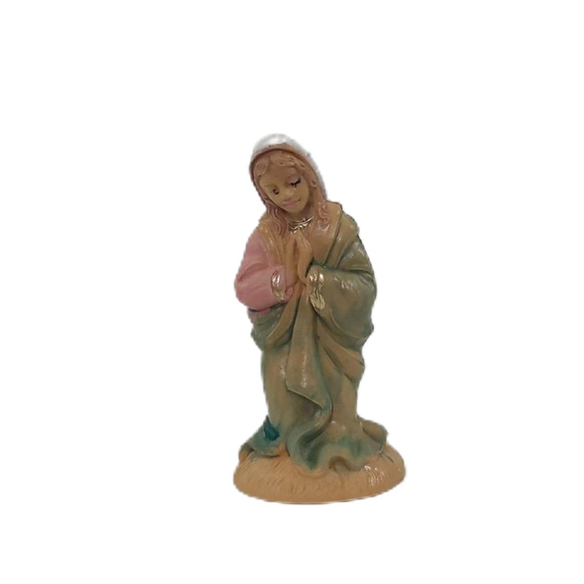 Statua cm.6 Madonna in Ginocchio | Rossi Rosa