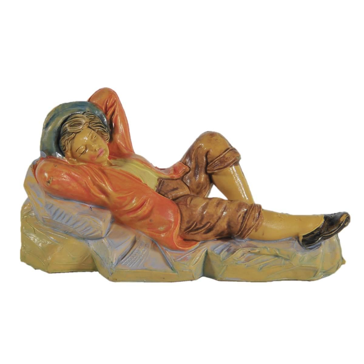 Statua cm.6 Dormiente | Rossi Rosa