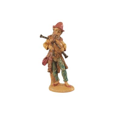 Statua cm.10 Zampognaro | Rossi Rosa