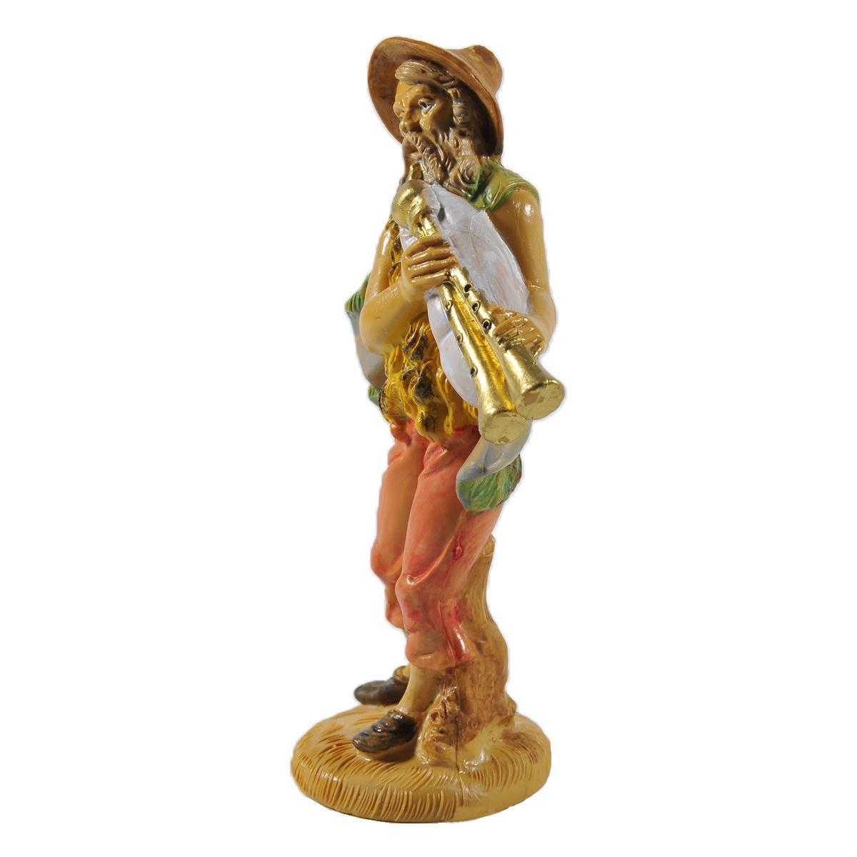 Statua cm.12 Zampognaro | Rossi Rosa
