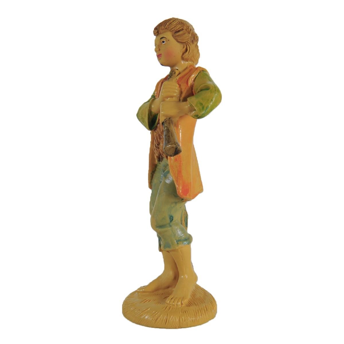 Statua cm.12 Pifferaio | Rossi Rosa