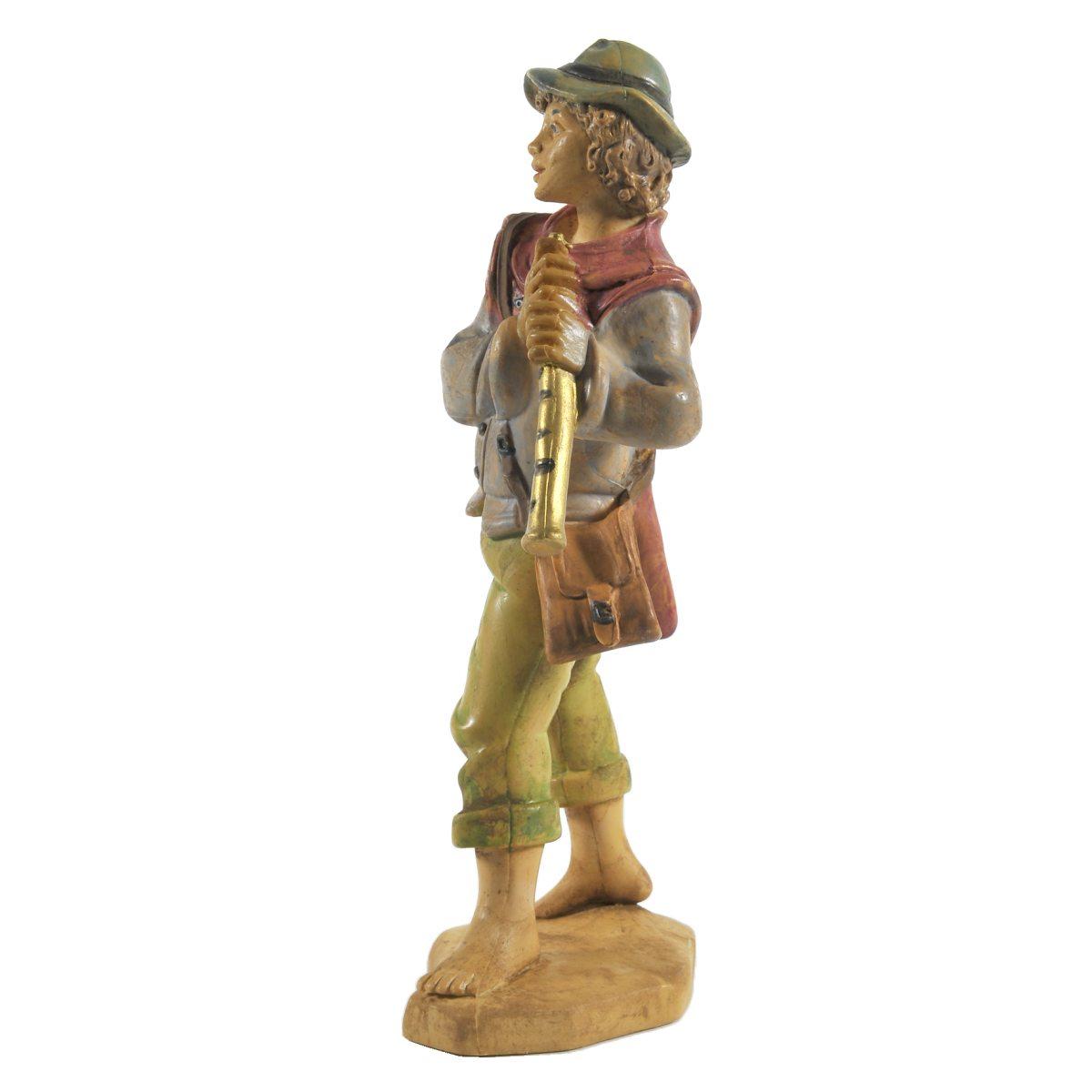 Statua cm.16 Pifferaio | Rossi Rosa