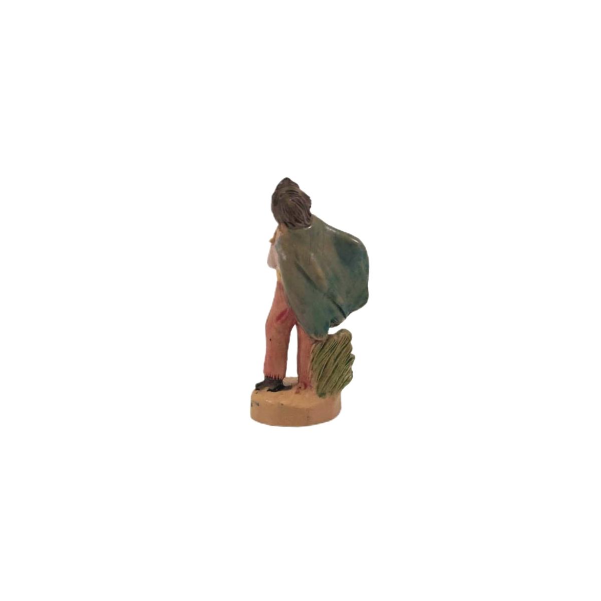Statua cm.4 Pastore con Flauto | Rossi Rosa