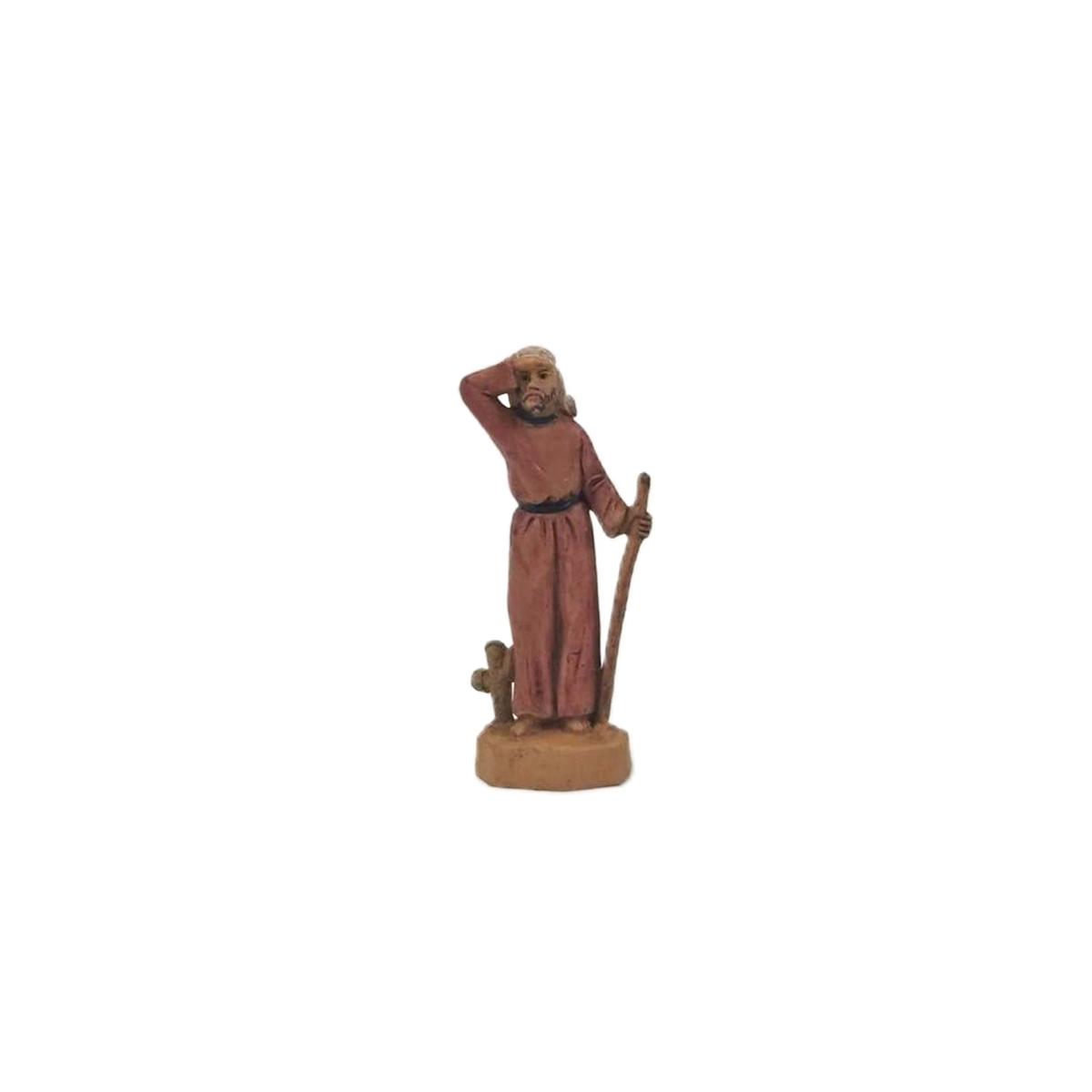 Statua cm.4 Viandante | Rossi Rosa