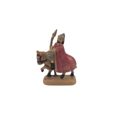 Statua cm.4 Soldato Romano a Cavallo | Rossi Rosa
