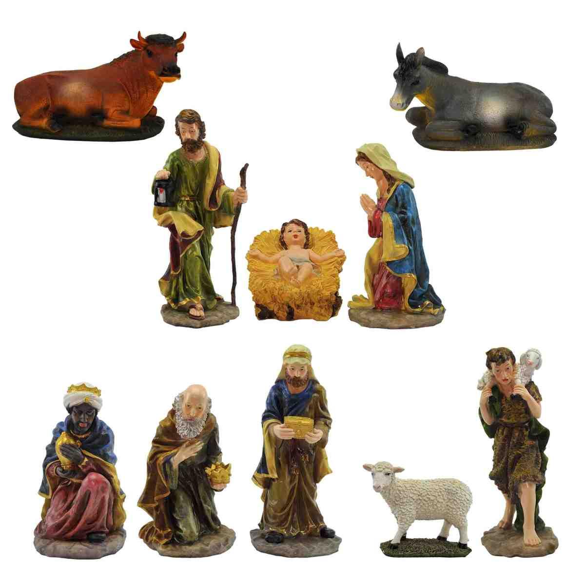 Natività cm.50 Set da 10 Pz. | Rossi Rosa