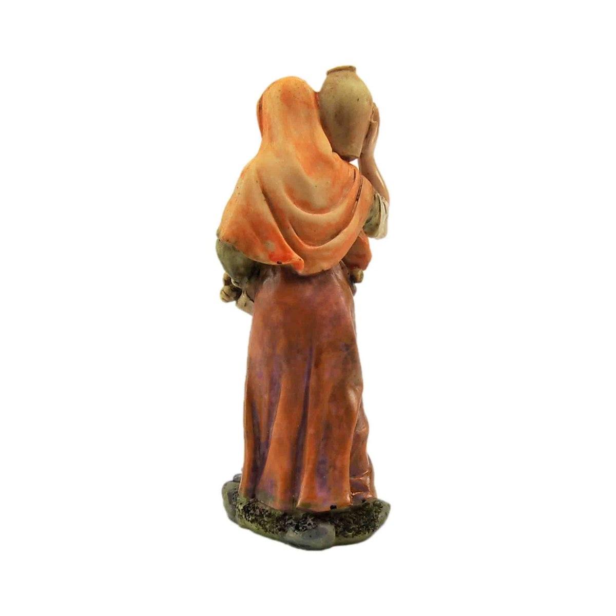 Statua cm.15 Donna con Anfora e Fascine | Rossi Rosa