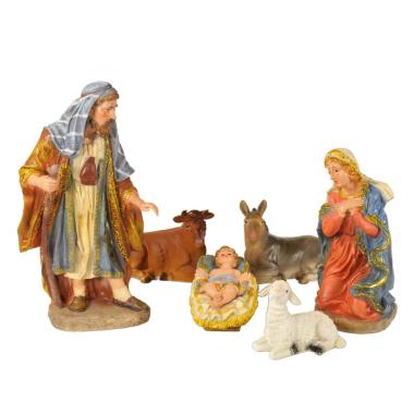 Natività cm.30 Gold Set da 6 Pz. |Rossi Rosa