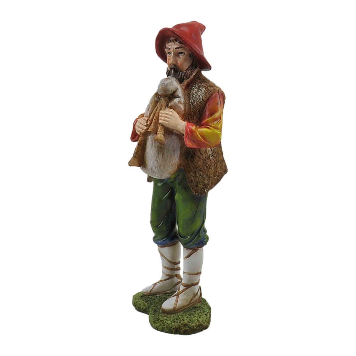 Statua cm.30 Zampognaro | Rossi Rosa