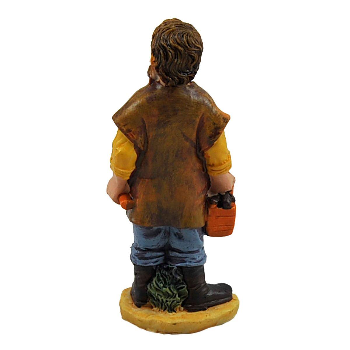 Statua cm.10 Boscaiolo | Rossi Rosa