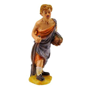 Statua cm.10 Pastore con Carciofi | Rossi Rosa