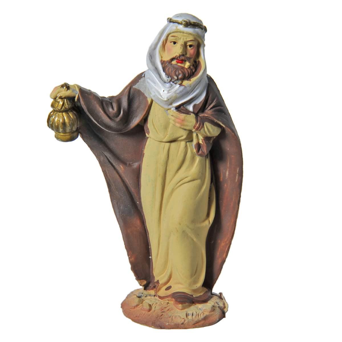 Statua Re Magi cm.10 Melchiorre cm.5,5x3xH9,5 | Rossi Rosa
