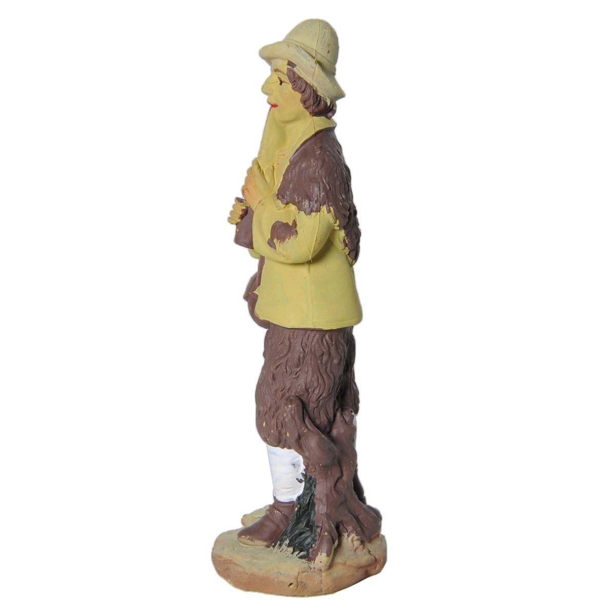 Statua cm.10 Pastore Pifferaio | Rossi Rosa
