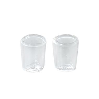 Bicchiere Vetro mm.8x10 Set pz.2 | Rossi Rosa