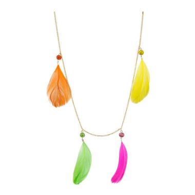 Collana Con Piume Colorate |Orlob