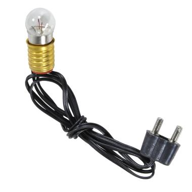 Cablaggio E10 con Lampadina Trasparente Filo Nero 3.5V | Rossi Rosa