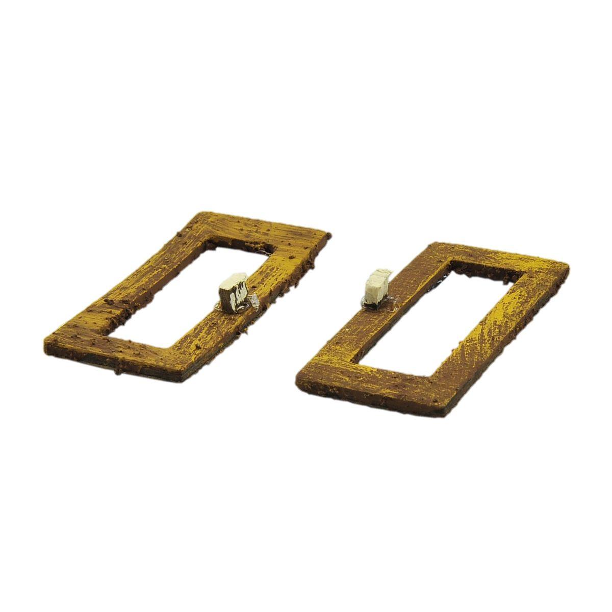 Finestra Legno cm.3xH7 Set 2 Pezzi | Rossi Rosa