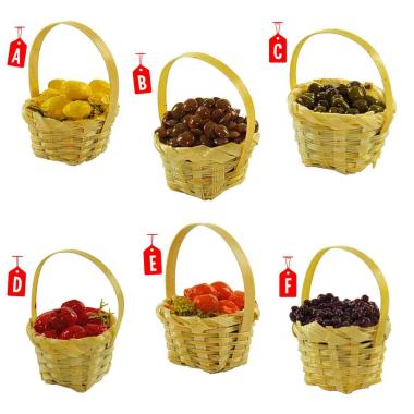 Cesta Alimenti Frutta cm.Ø3xH3.5 6 Modelli | Rossi Rosa