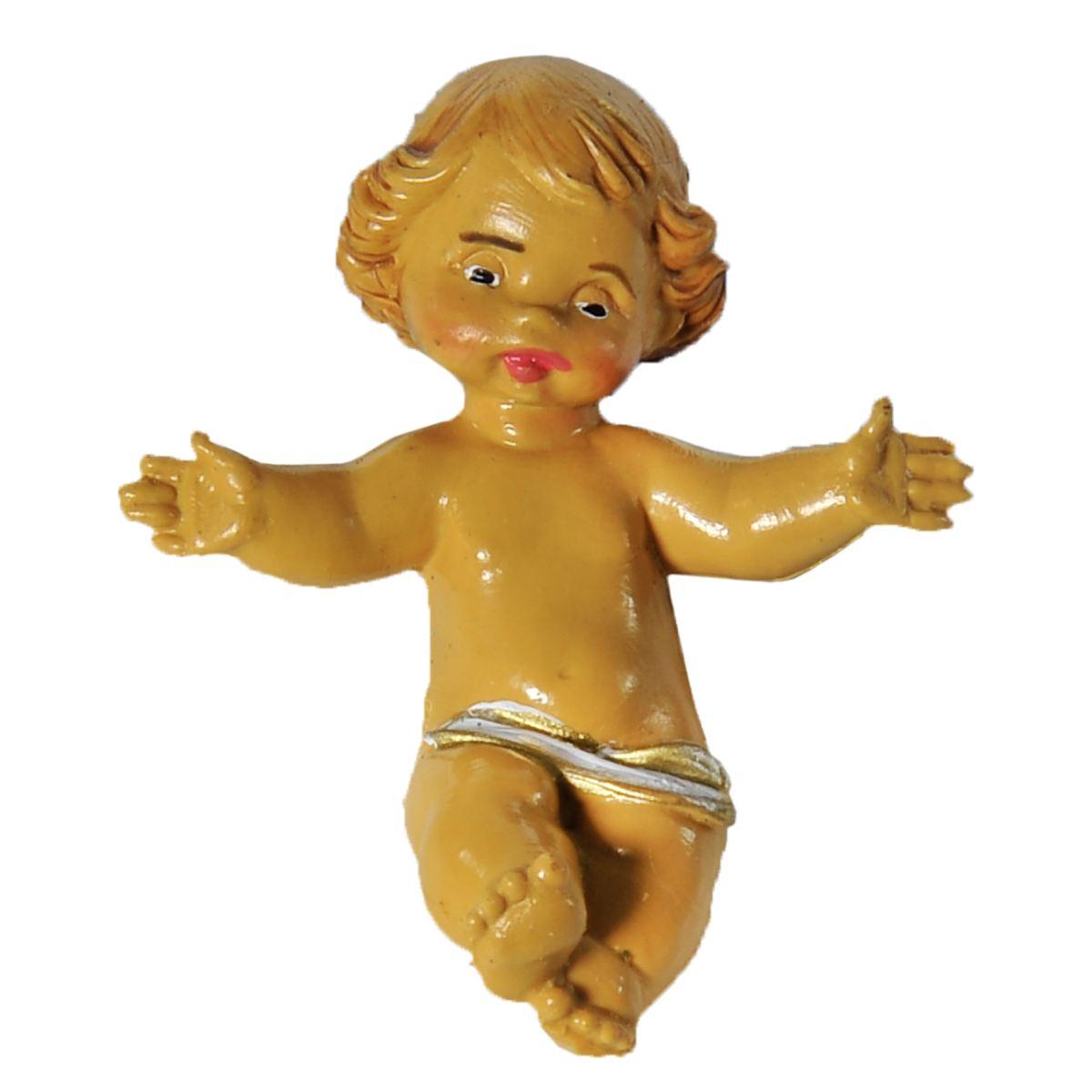 Statua Gesù Bambino cm.10/12 senza Culla m.3,5x1x4 | Rossi Rosa