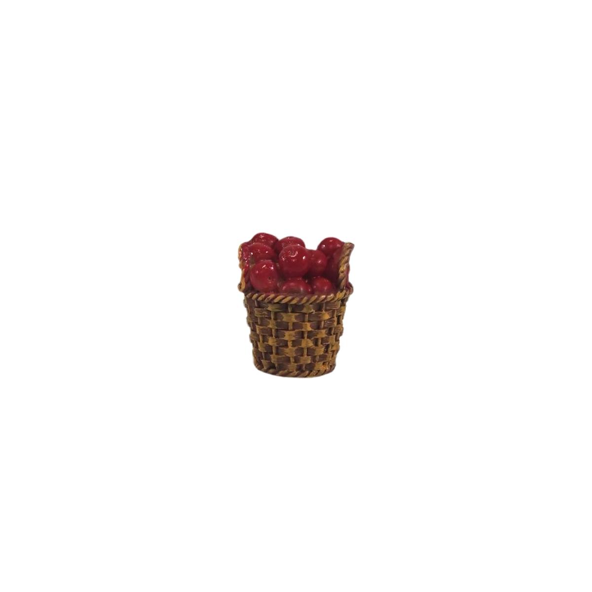 Cesta Alimenti Mele Rosse cm.Ø4xH4,5 | Rossi Rosa