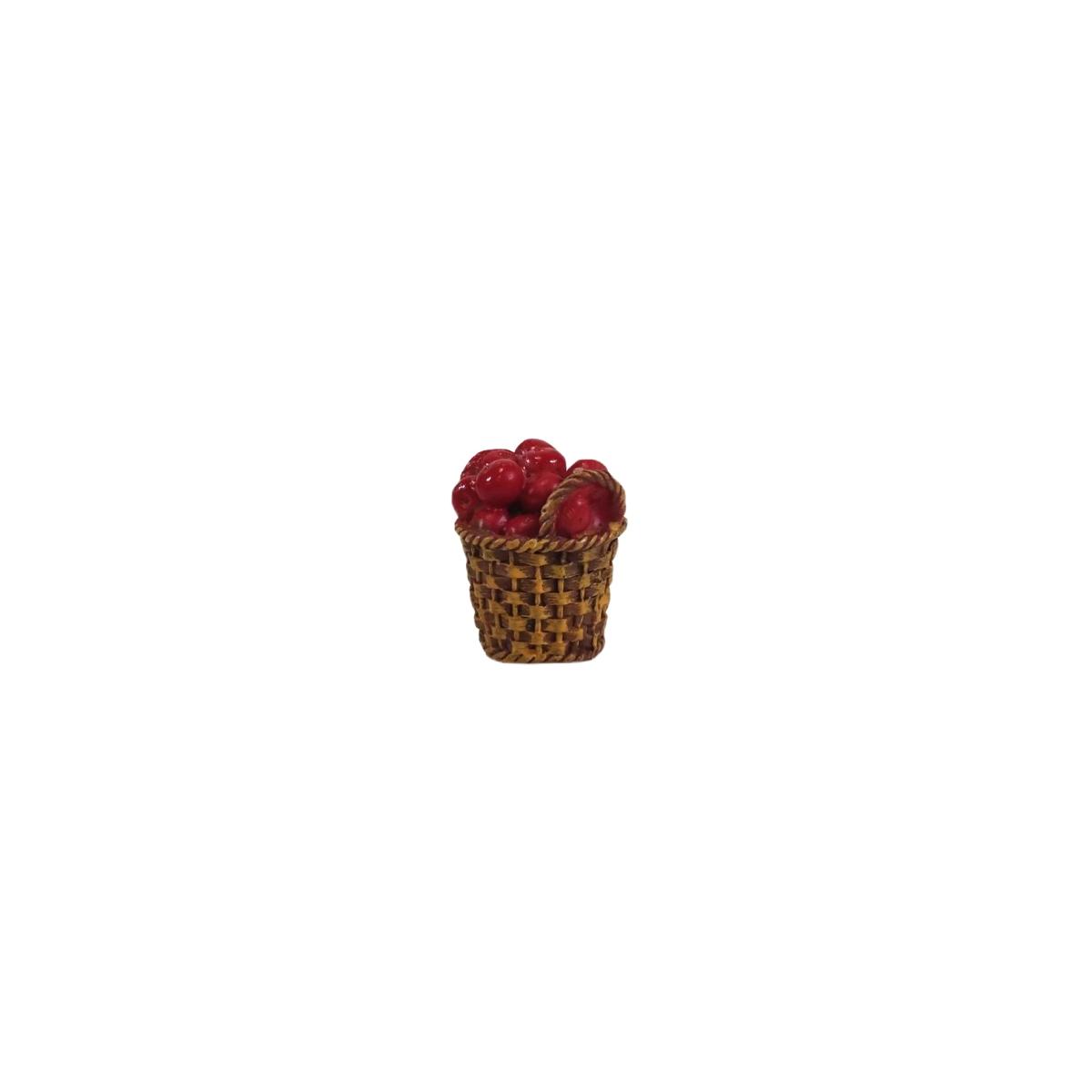 Cesta Alimenti Mele Rosse cm.Ø4xH4,5 | Rossi Rosa