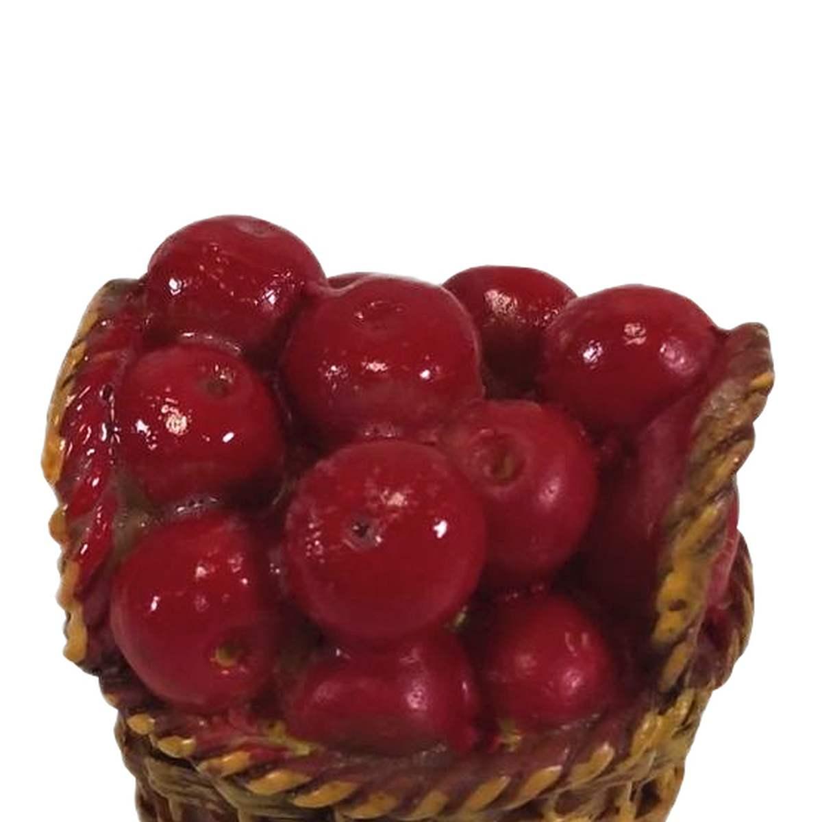 Cesta Alimenti Mele Rosse cm.Ø4xH4,5 | Rossi Rosa