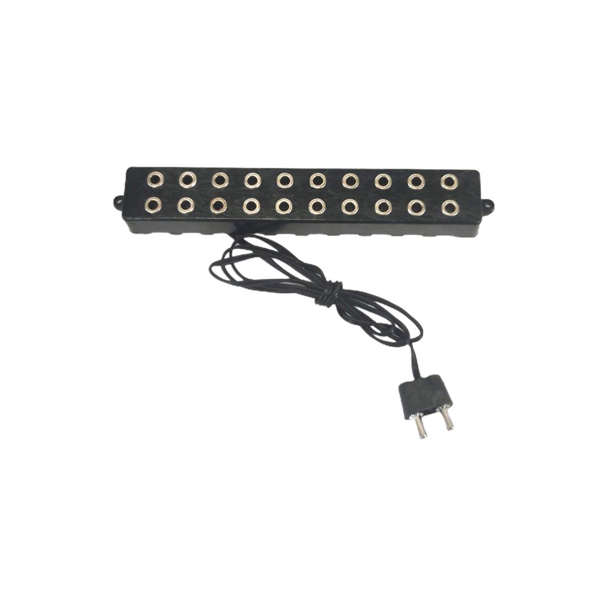Multipresa Nera 10 Prese con Spina 3,5V mm.100x17x10 | Rossi Rosa