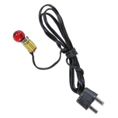 Cablaggio E10 con Lampadina Trasparente Filo Nero 3.5V | Rossi Rosa