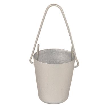 Secchio Metallo Argento con Manico mm.Ø25x20 | Rossi Rosa