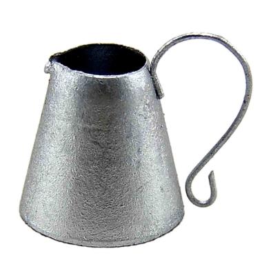 Brocca Metallo Argento cm.Ø3xH3,5 | Rossi Rosa